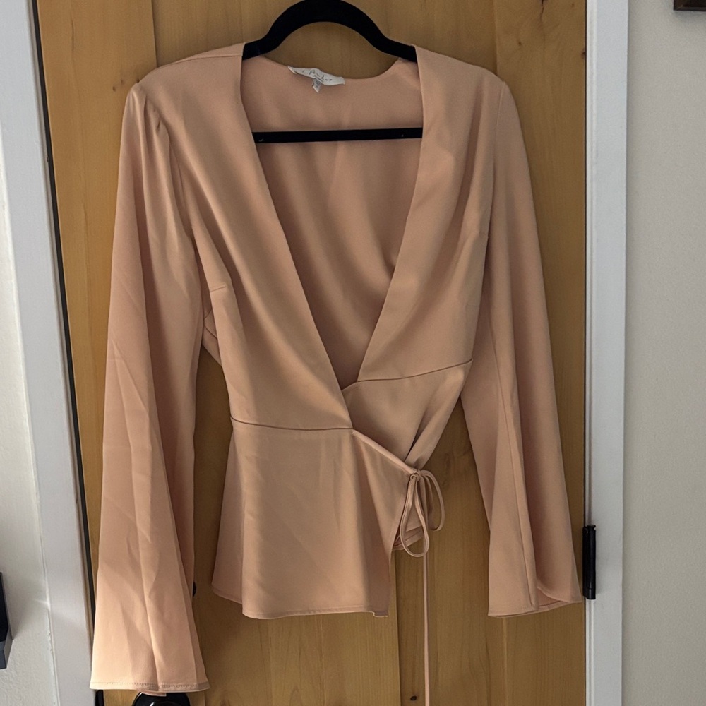 L'Academie Blush Wrap Top